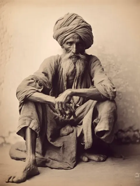 Indian Man Turban Vintage