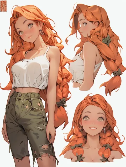 Character Sheet Girl Expression