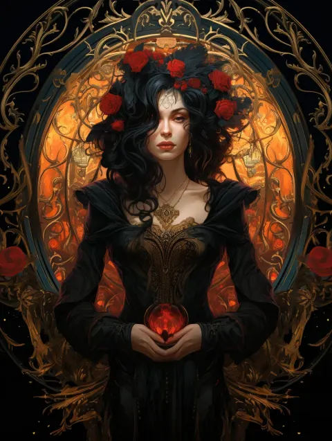 Art Nouveau Portrait Tarot