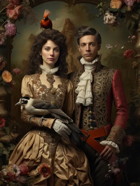 Two People Castle Baroque