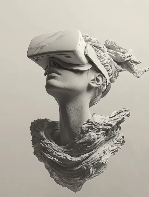 Woman Statue VR Glasses