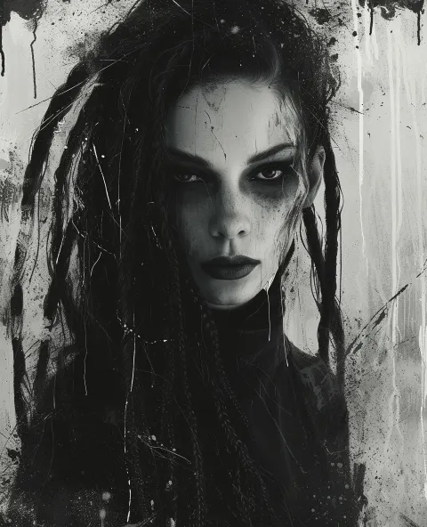 Dreadlocks Dark Fantasy Portrait