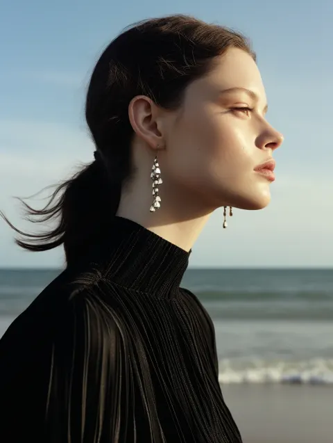 Woman Beach Earrings Vogue