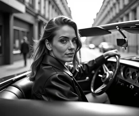 Woman Convertible London Street