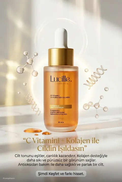 Vitamin C Collagen Serum Bottle