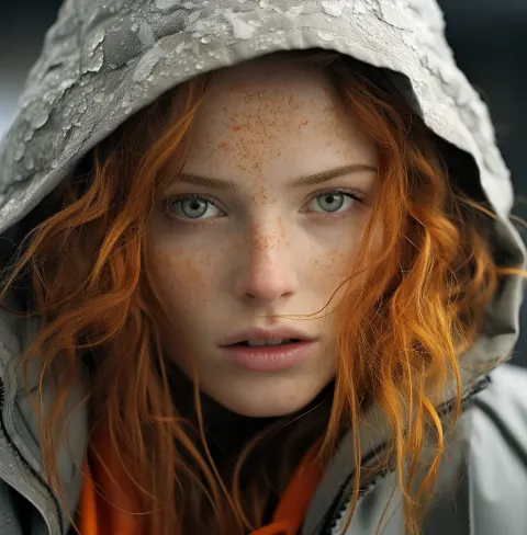Woman Freckles World Portrait