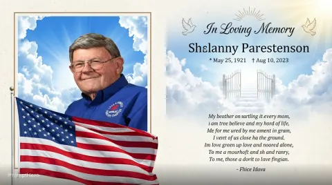 Memorial Flag Heavenly Gates