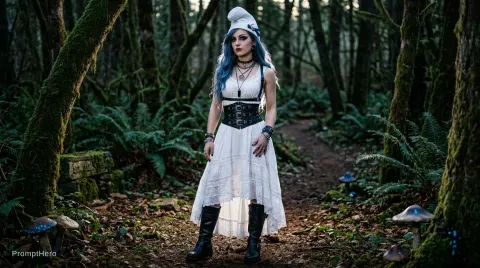 Smurfette Gothic Photorealistic