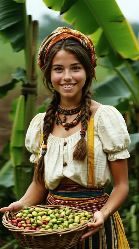 Colombian Farmer Woman Portrait