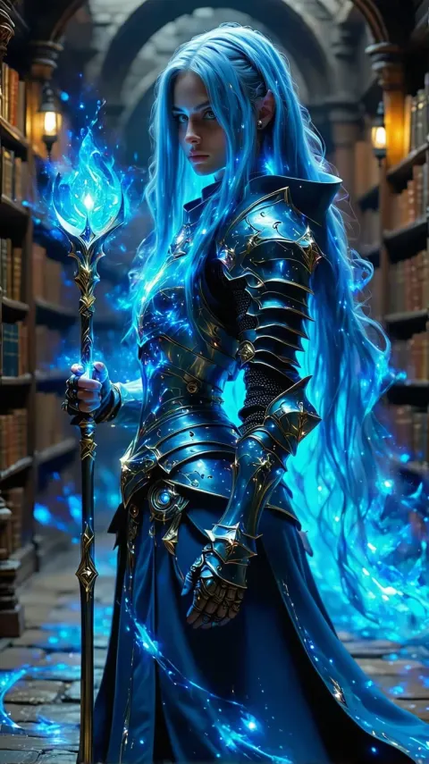 Female Time Mage In Armor
