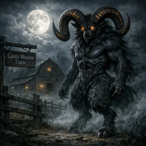 Goat Wolf Hybrid Midnight Farm