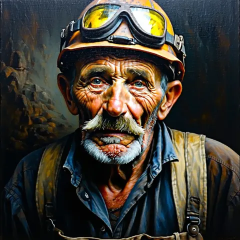Old Coal Miner Portrait