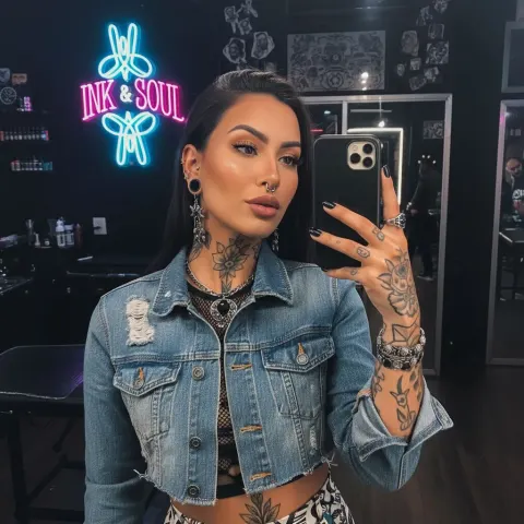 Brazilian Woman Tattoo Parlor