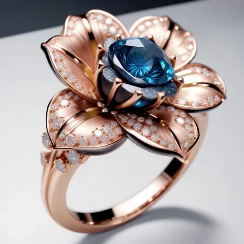 Rose Cut Diamond Ring