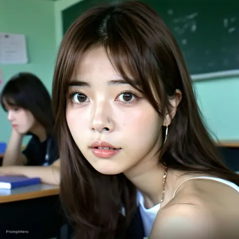 K-pop Idol Classroom Selfie