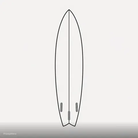 Minimalist Surfboard Design