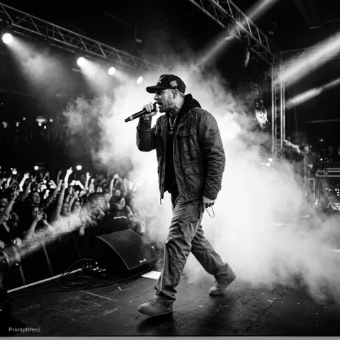 Rapper On Stage Concert