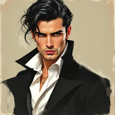Elegant Man Portrait Poster