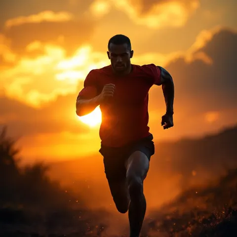 Runner Sunrise Dynamic Silhouette
