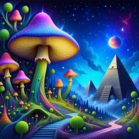 Psychedelic Universe Fractal Fantasy