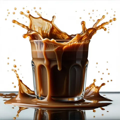 Coffee Cream Splash Still Life