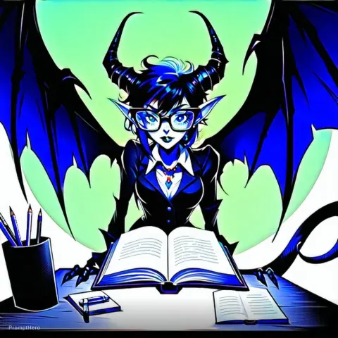 Succubus Teacher Manga Illustration