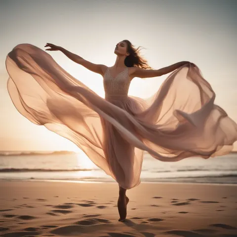 Midair Dancer Ethereal Beauty