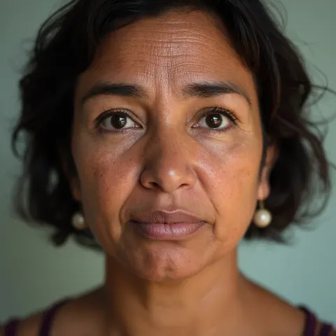 Dominican Woman Disheveled Portrait