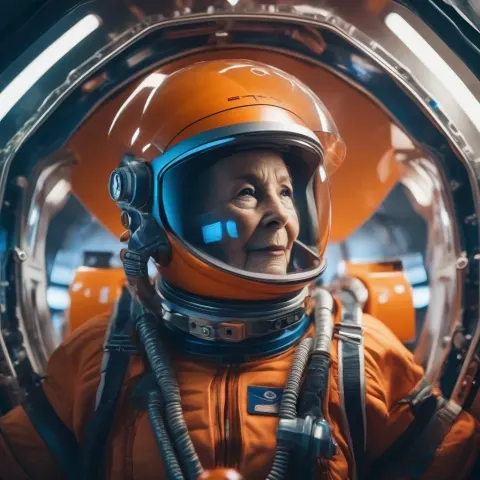 Grandmother Space Explorer Orange
