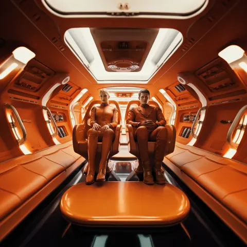 Spaceship Interior Futuristic Uniforms