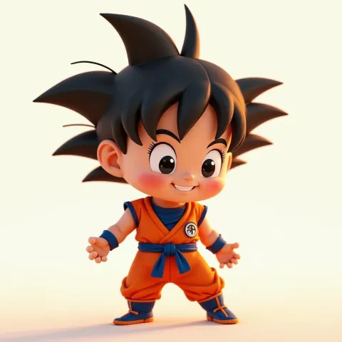 Son Goku Reimagined as Cute Pixar Hero