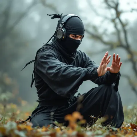 Ninja Armor Headphones Tai Chi