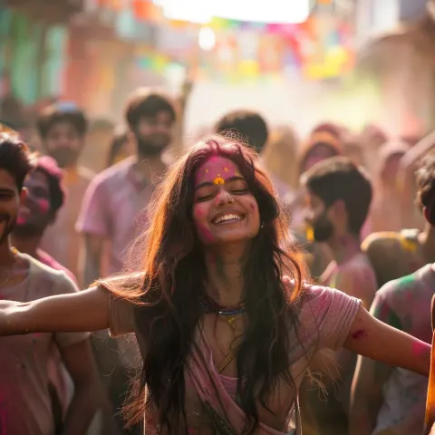 Indian Women Holi Celebration