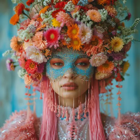 Woman Flower Mask Midsommar