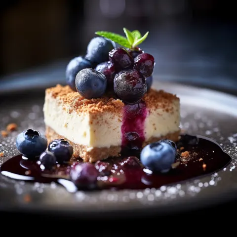 Gourmet Cheesecake Michelin Kitchen Photography