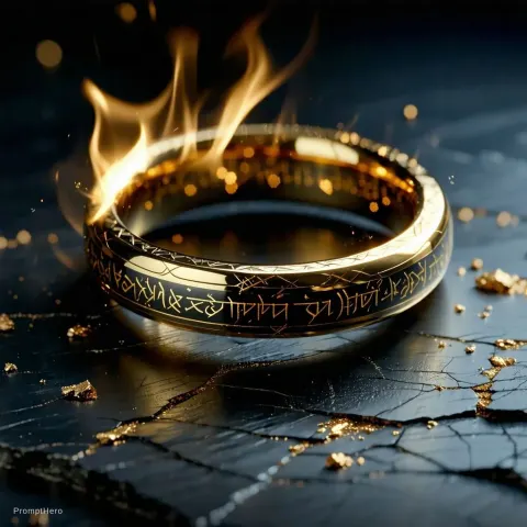 One Ring Macro Photography Glowing