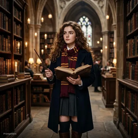 Magical Student Gothic Library