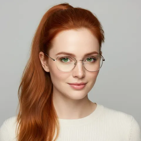 Woman Ginger Hair Portrait