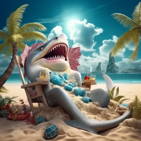 Chompin' at the Beach!