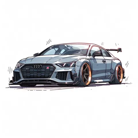 Audi Rs8 Concept Minimalist Painting