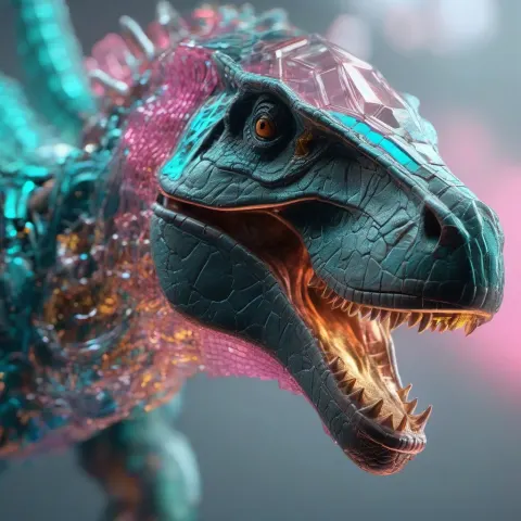 Biomechanical Raptor Digital Render