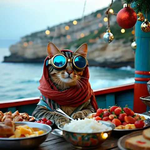 Festival Cat Fishing Boat