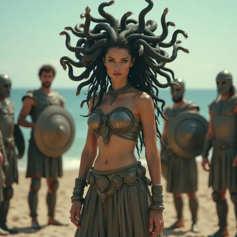 Medusa Woman Snake Hair