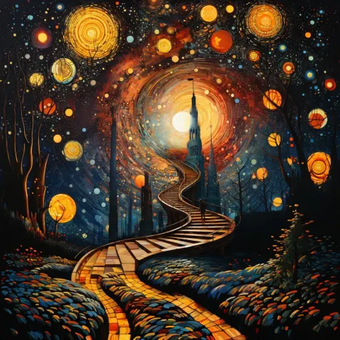 Stairway Heaven Fantasy Painting