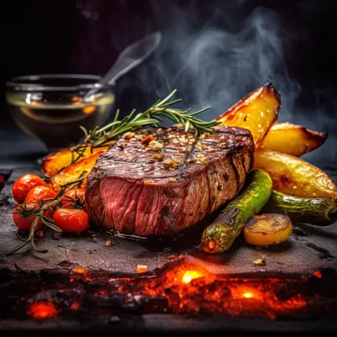 Grilled Beef Vegetables Michelin