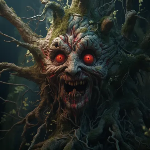 Wood Creature Red Eye
