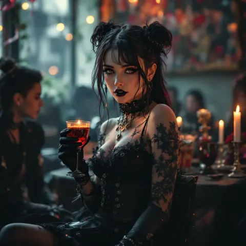 Female Gothicpunk Birthday Party