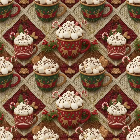 Hot Cocoa Marshmallows Festive