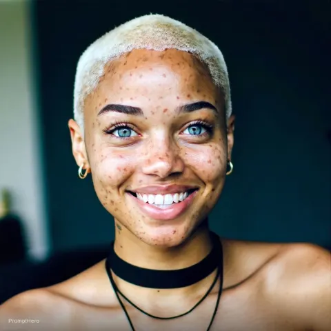 African Girl Happy Portrait