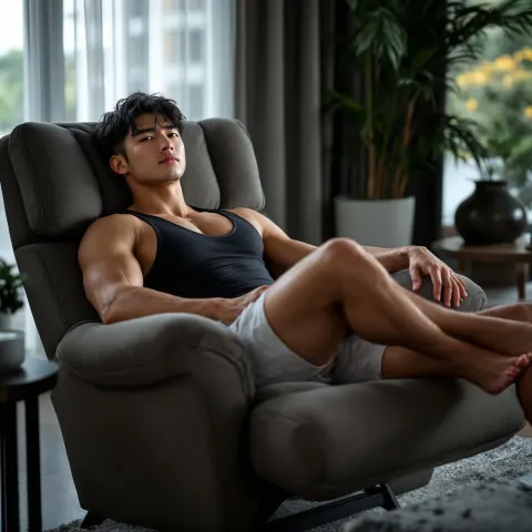 Korean Bodybuilder Portrait